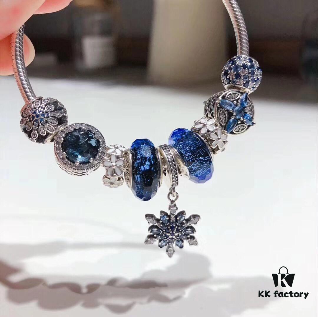 Pandora Icy Blue Elegant Snowflake ❄️ New Arrival! High-Quality Replica with Authentic Materials