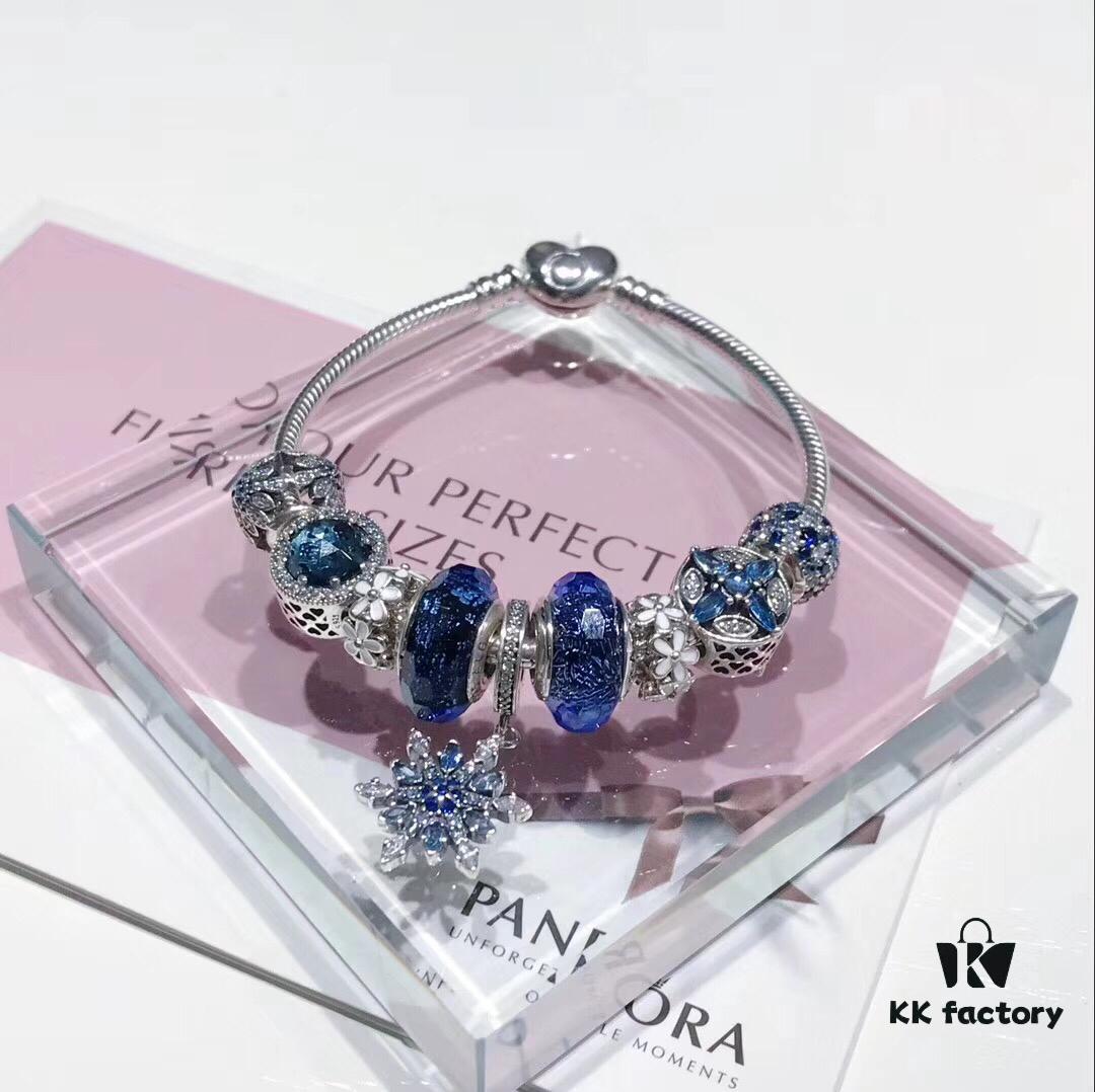 Pandora Icy Blue Elegant Snowflake ❄️ New Arrival! High-Quality Replica with Authentic Materials