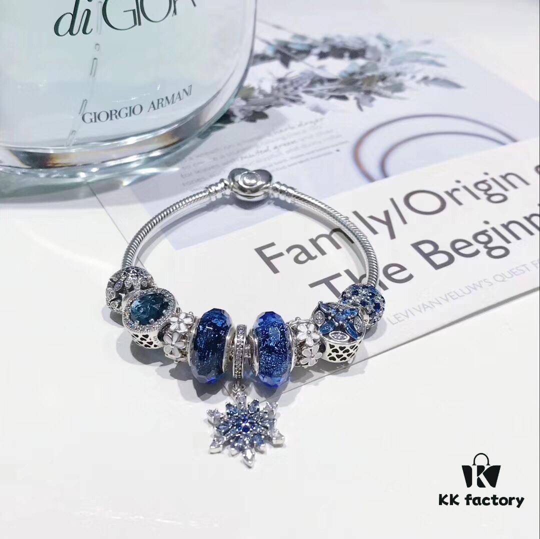 Pandora Icy Blue Elegant Snowflake ❄️ New Arrival! High-Quality Replica with Authentic Materials