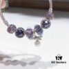 Pandora Pandora Imported Iridescent Purple Pearl Bowknot New Arrival! Top Grade Available, Compatible with Official Counter Cleaning! Made with Authentic Counter Materials for Perfect One-to-One Replication!