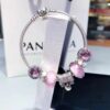 Pandora New Arrival Silver Thread Pink Sparkling Diamond Bow 🎀