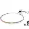 Pandora New Rainbow Push-Pull Bracelet with Cat's Eye