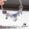 Pandora Ice Blue and Elegant Pink Romantic Dream Catcher New Arrival! Perfect 1:1 Craftsmanship with Store-Quality Materials, Comparable to Authentic Counter Quality! Featuring Ice Blue Glow-in-the-Dark Glass Bead, Elegant Pink Flower 🌸, Sparkling Ice Blue Heart ✨, Dreamy Dream Catcher Design, Made in S925 Sterling Silver with Original Boutique Packaging!