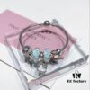 Pandora Pandora Silver Wire Pink Flower Blossom 🌺 New Arrival! Made with counter materials, perfectly crafted one-to-one, quality comparable to official counter! Silver wire pink faceted crystal, cherry blossom 🌸 spacer beads, heart-shaped pendant, pink diamond flower charm, S925 silver comes with original counter packaging! 🍃🌺