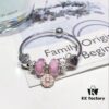 Pandora Pandora Silver Wire Pink Flower Blossom 🌺 New Arrival! Made with counter materials, perfectly crafted one-to-one, quality comparable to official store! Silver wire pink faceted crystal, cherry blossom 🌸 spacer beads, heart-to-heart 💕, pink diamond flower pendant, S925 silver comes with official packaging! 🍃🌺
