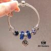 Pandora Pandora Silver Blue Night Sky 🌃 New Arrival! Highest Quality on Market, Compatible with Official Store Cleaning! Made with Cabinet Materials for Perfect 1:1 Replication! Imported Original Thai Silver Wire Iridescent Blue Glass, Sparkling ✨ Snowflakes ❄️, Galaxy 🌌 Vortex, Rhinestone Clasp, Night Sky Pendant, S925 Silver with Official Packaging! 🍃🌺