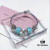 Pandora Fresh Mint Bella New Arrival! Mint Glass, Pumpkin Carriage, Crown Charm Pendant in S925 Silver with Original Packaging