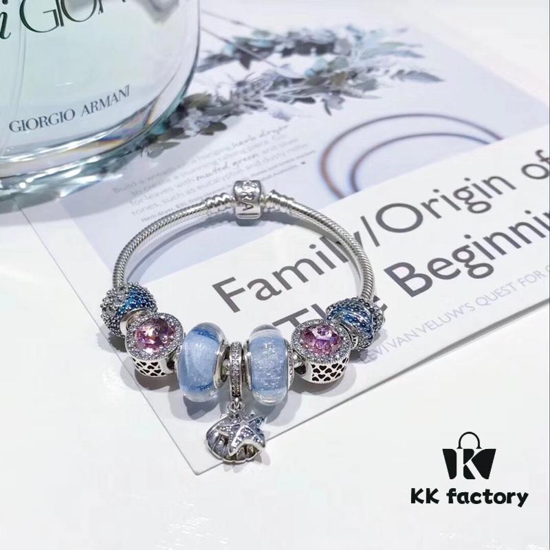 Pandora Night Glow Ice Blue Tropical Starfish Pendant – New Arrival, Premium Quality, S925 Sterling Silver with Authentic Retail Packaging