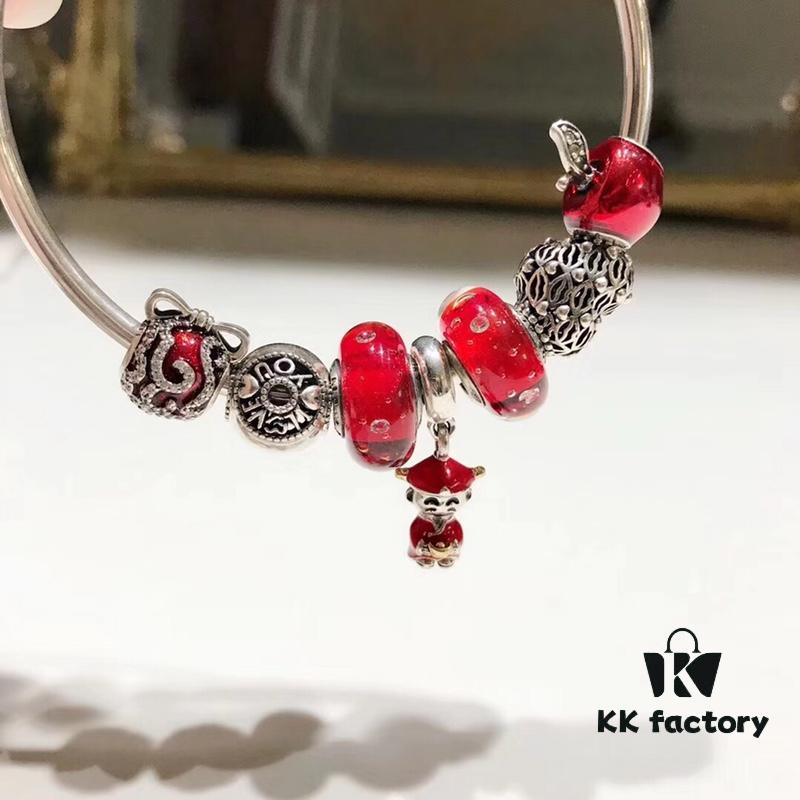 Pandora Bubble Red Lucky New Arrival! High-Quality Replica with Authentic Materials, Perfect Craftsmanship Comparable to Original Store Version!