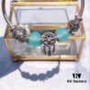 Pandora Mint Pink Heart Dream Catcher New Arrival! Mint-toned heart-shaped glass bead, Kiss of Love charm, romantic dream catcher pendant, crafted with S925 silver and matching boutique packaging