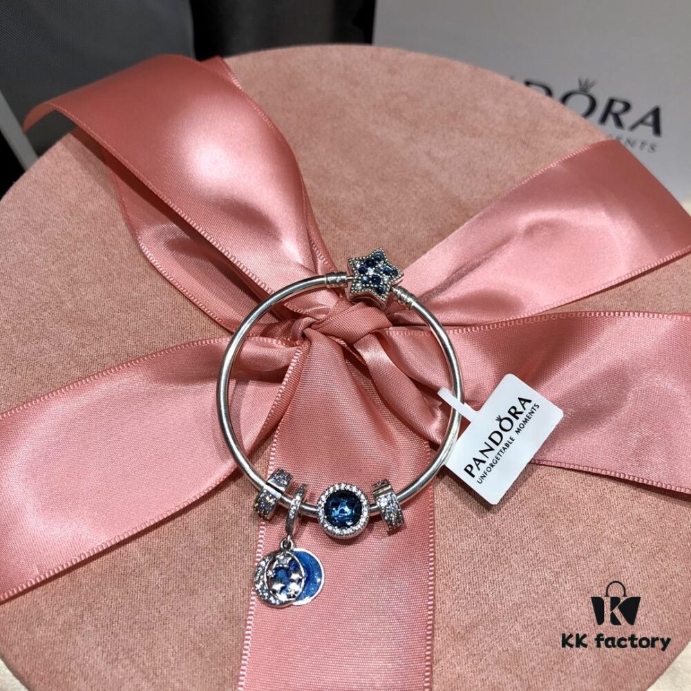 PANDORA Hong Kong Blue Collection - Moon and Starry Sky with Ocean Heart