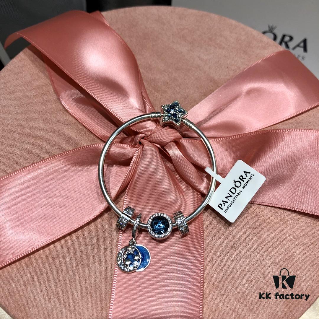 PANDORA Hong Kong Blue Collection - Moon and Starry Sky with Ocean Heart