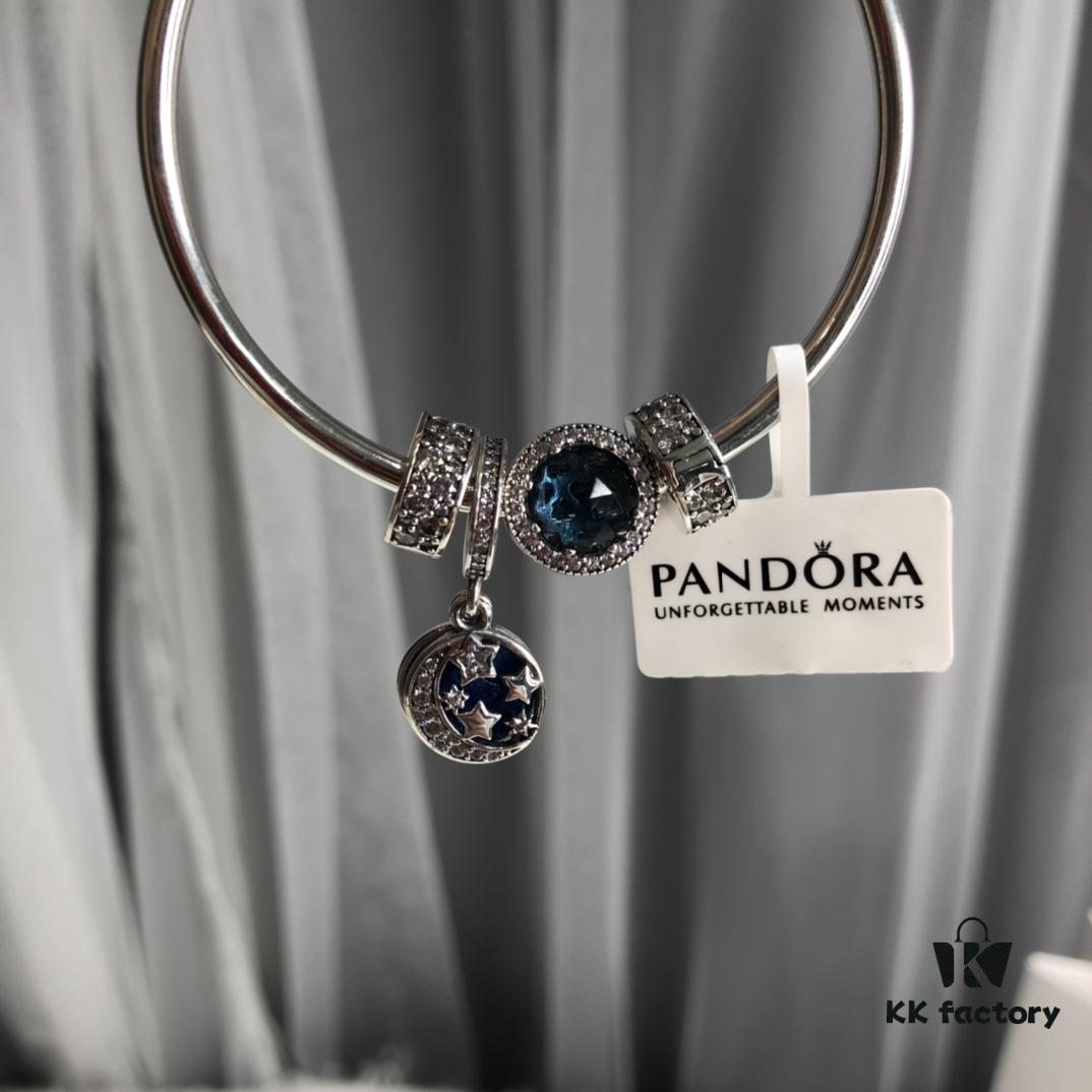 PANDORA Hong Kong Blue Collection - Moon and Starry Sky with Ocean Heart