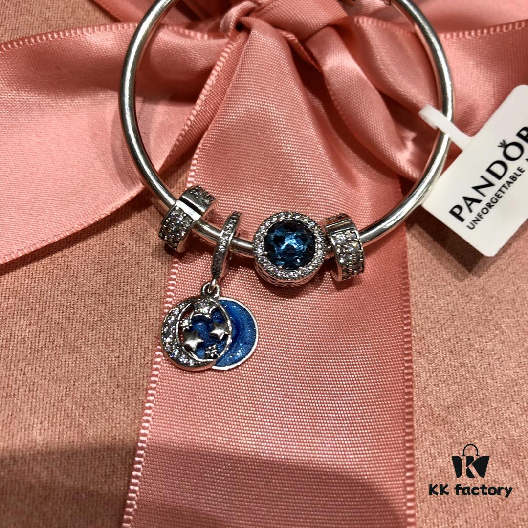PANDORA Hong Kong Blue Collection - Moon and Starry Sky with Ocean Heart