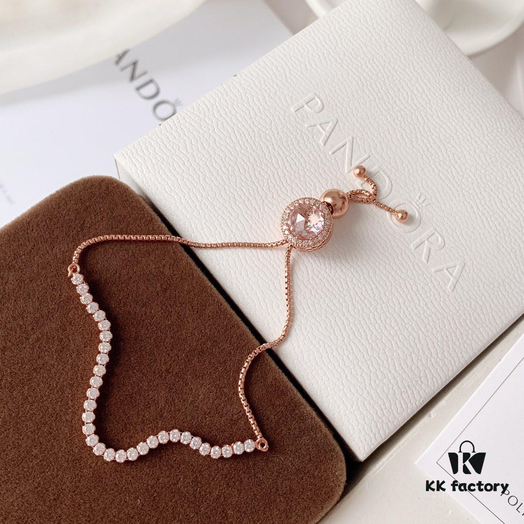 Pandora Official Website Blossoming Peach Blossom Sparkling Bracelet