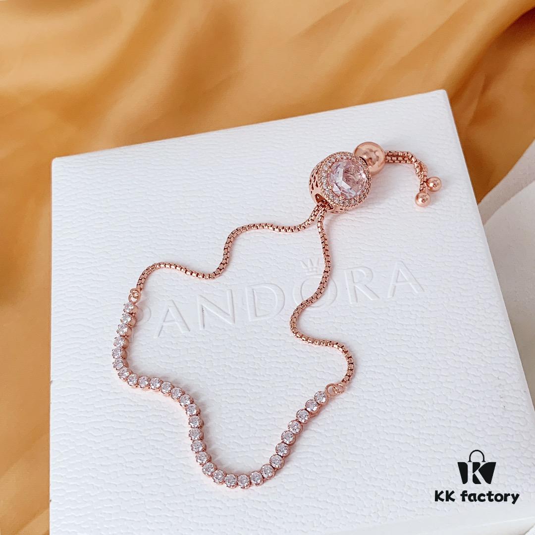 Pandora Official Website Blossoming Peach Blossom Sparkling Bracelet