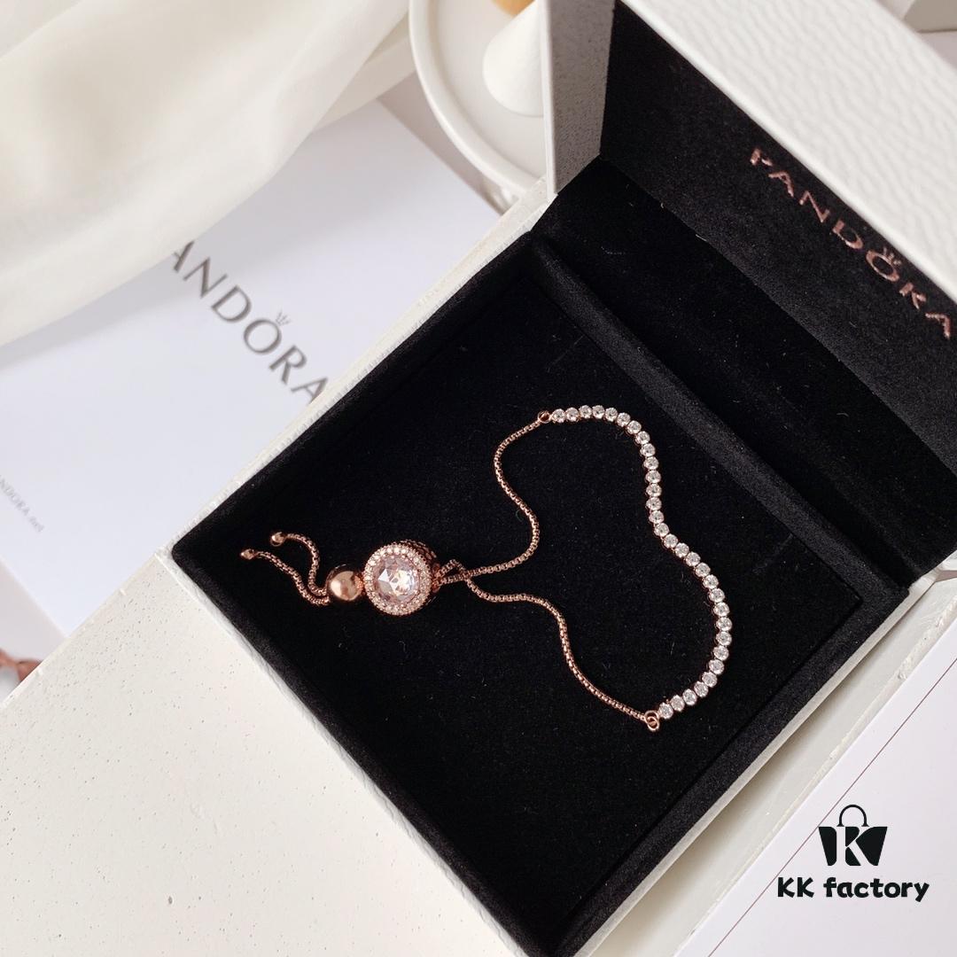 Pandora Official Website Blossoming Peach Blossom Sparkling Bracelet