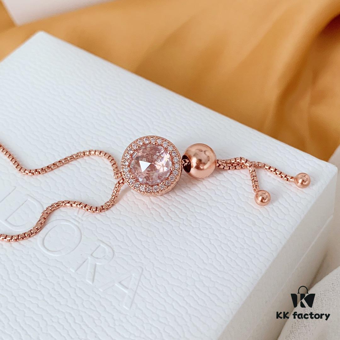 Pandora Official Website Blossoming Peach Blossom Sparkling Bracelet