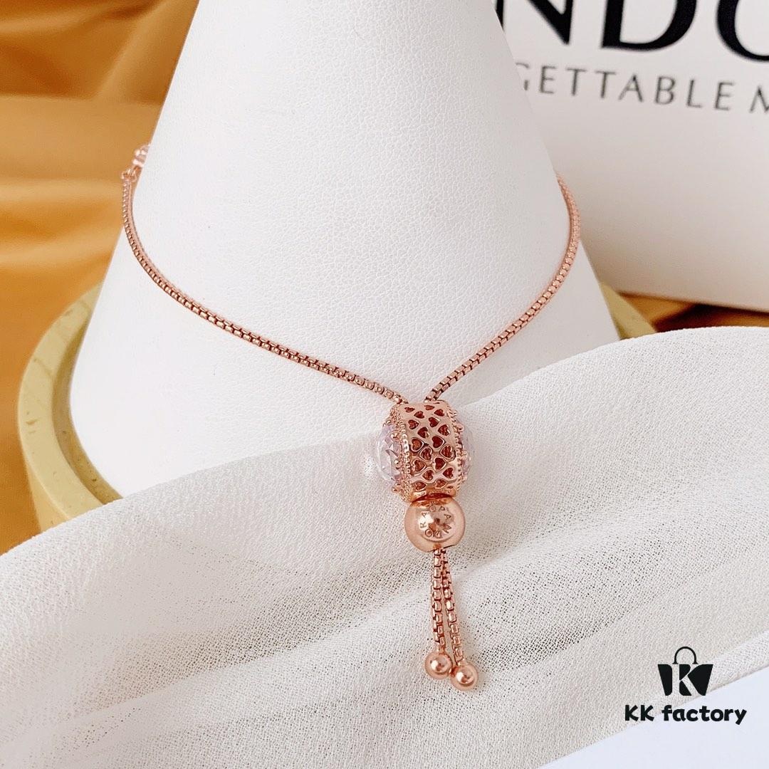 Pandora Official Website Blossoming Peach Blossom Sparkling Bracelet