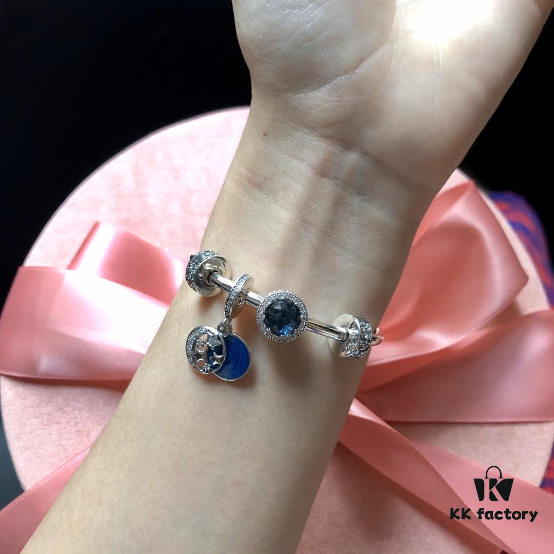 PANDORA Hong Kong Blue Collection - Moon and Starry Sky with Ocean Heart
