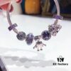 Pandora Bella in Lilac with Silver Wire - Adorable New Arrival, Imported Thai Lilac Glass Cabochon, S925 Sterling Silver