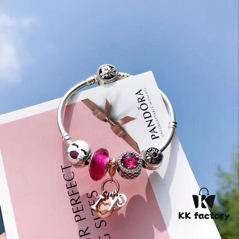 Pandora Enamel Red Love Poem Blossom New Arrival! Premium Replica with Authentic Materials, Perfect Craftsmanship Comparable to Official Stores!