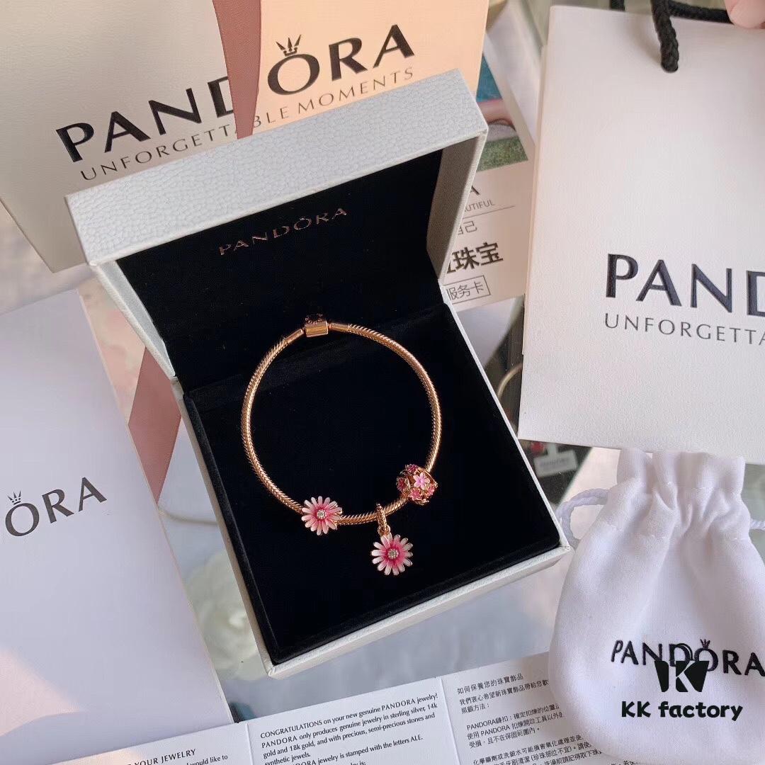 Exclusive Launch 2020 Pandora Newest Garden Collection 'Pink Daisy' Bracelet Set 💫 Rose Gold Enchanted Daisy Bracelet ✨ Fill Your World with Blooms 💐🎉