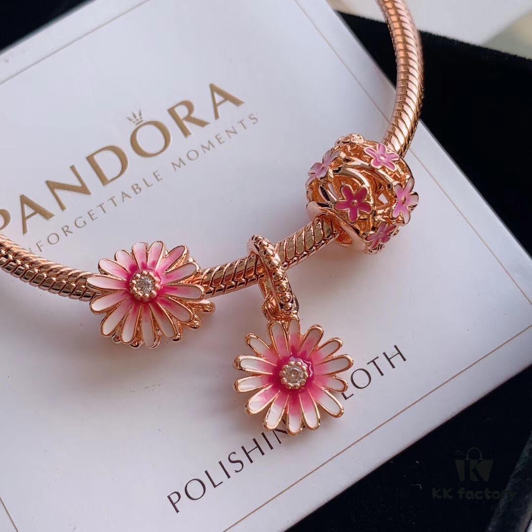 Exclusive Launch 2020 Pandora Newest Garden Collection 'Pink Daisy' Bracelet Set 💫 Rose Gold Enchanted Daisy Bracelet ✨ Fill Your World with Blooms 💐🎉
