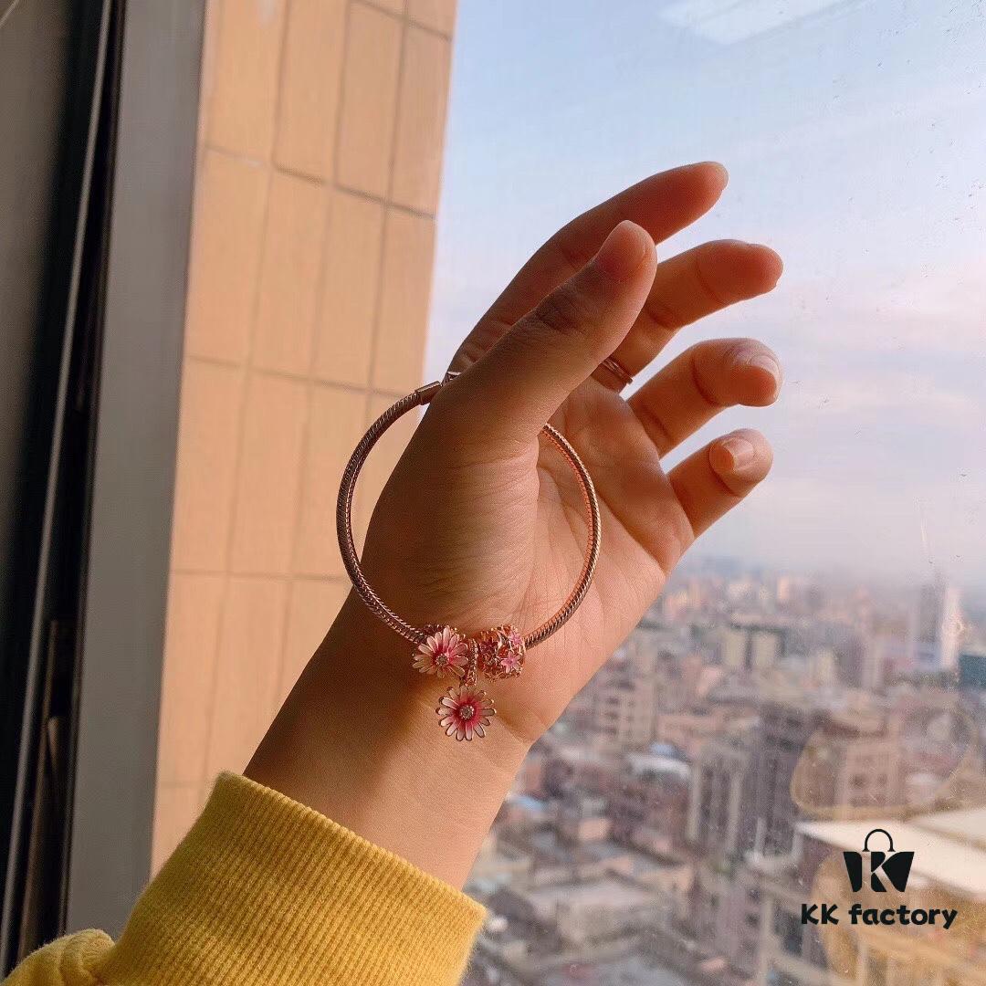 Exclusive Launch 2020 Pandora Newest Garden Collection 'Pink Daisy' Bracelet Set 💫 Rose Gold Enchanted Daisy Bracelet ✨ Fill Your World with Blooms 💐🎉