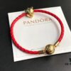Pandora New Year of the Rat Red String Bracelet, Customizable Size, 18K Gold Plated Copper-Silver Alloy