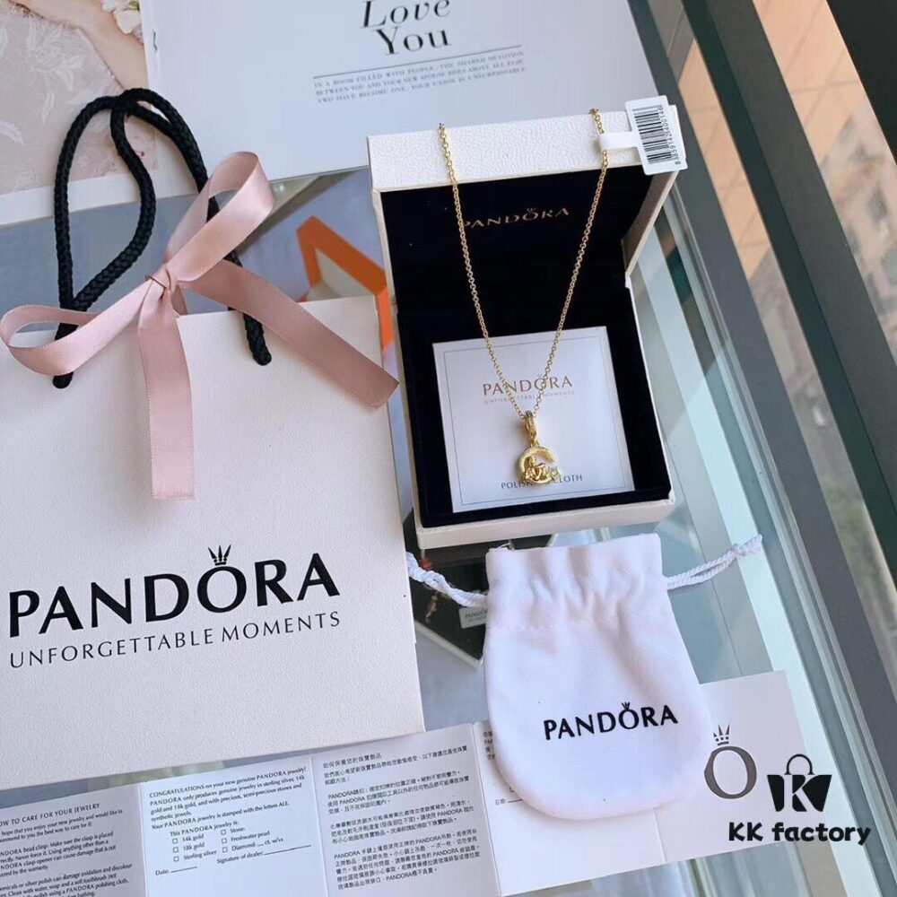 New Arrival ✨ Pandora Official Website Same Style 'Angel and Shooting Star' Pendant Necklace