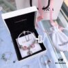Bestseller Alert 🔥 Official Website Same Style Pandora 'Pink Love' Newest Bracelet Set, Sweet, Romantic and Elegant 🌷 A Knot of Love 💕 Connecting You and Me, a Modern Symbol of Eternal Love ✨ Paired with Pandora Charms Full of Affection... Latest Pandora Bracelet Combination 🌷🍃 Exclusive Real Photos. Direct Source!
