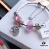 Bestseller Alert 🔥 Official Website Same Style Pandora 'Pink Love' Newest Bracelet Set, Sweet, Romantic and Elegant 🌷 A Knot of Love 💕 Connecting You and Me, a Modern Symbol of Eternal Love ✨ Paired with Pandora Charms Full of Affection... Latest Pandora Bracelet Combination 🌷🍃 Exclusive Real Photos. Direct Source!