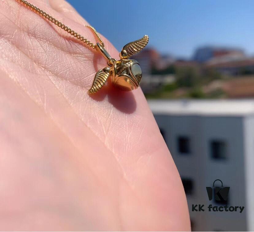 New Release: Pandora x Harry Potter Collaboration Golden Snitch Necklace