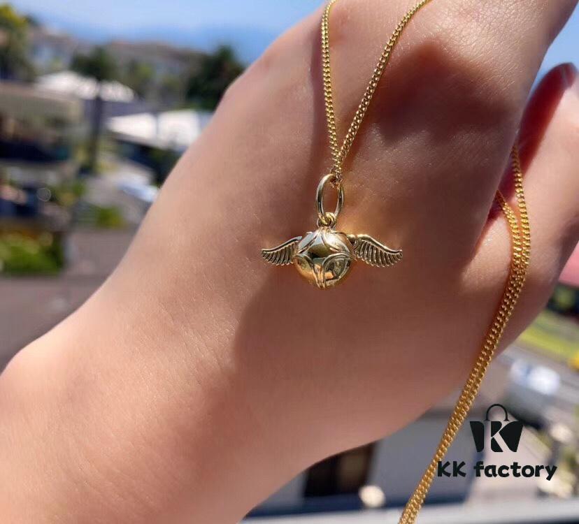 New Release: Pandora x Harry Potter Collaboration Golden Snitch Necklace