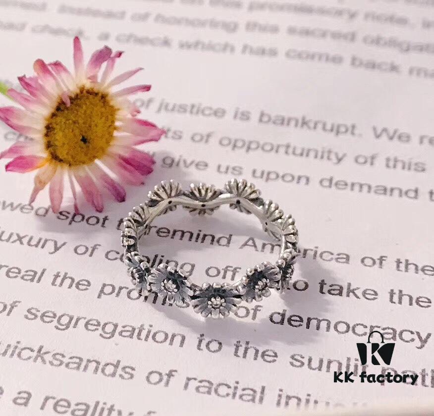 Panjia Spring New Arrival Shiny Daisy Crown Ring