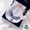 Exclusive Launch 🍀 Jade Night Sky Star Beads 🍀 Ocean Heart Pendant 🍀 Micro-Paved Crystal Snowflake Design 🍀 with Snowflake Blue Cat's Eye Gemstone 🍀 Truly Stunning Beauty