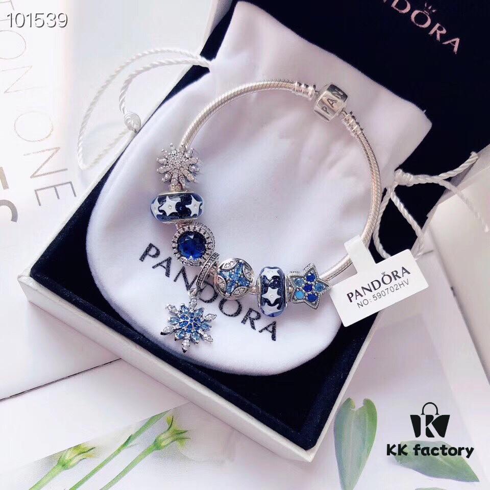 Exclusive Launch 🍀 Jade Night Sky Star Beads 🍀 Ocean Heart Pendant 🍀 Micro-Paved Crystal Snowflake Design 🍀 with Snowflake Blue Cat's Eye Gemstone 🍀 Truly Stunning Beauty