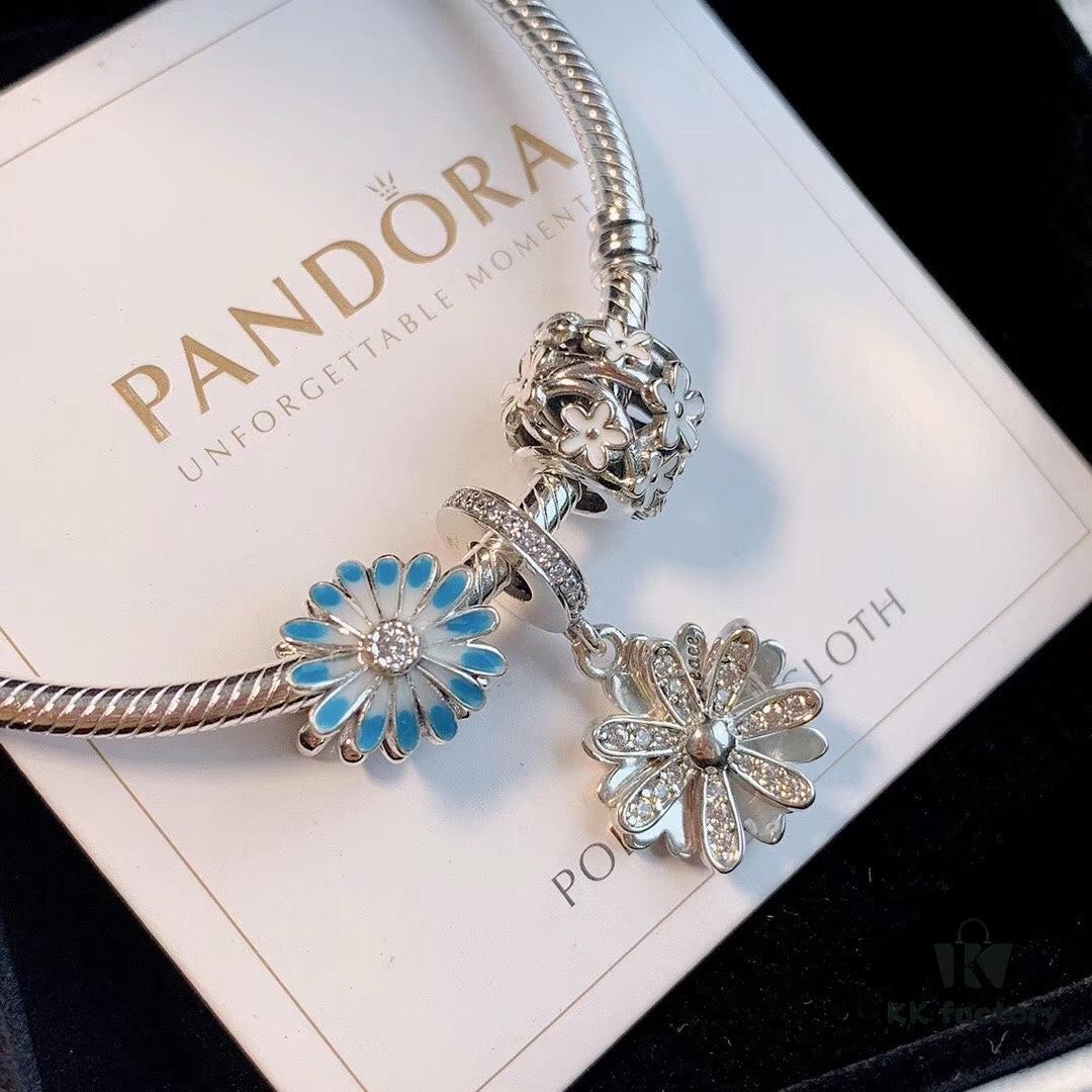 Exclusive Launch 2020 Pandora Newest Garden Collection 'Fresh Daisy' Bracelet Set