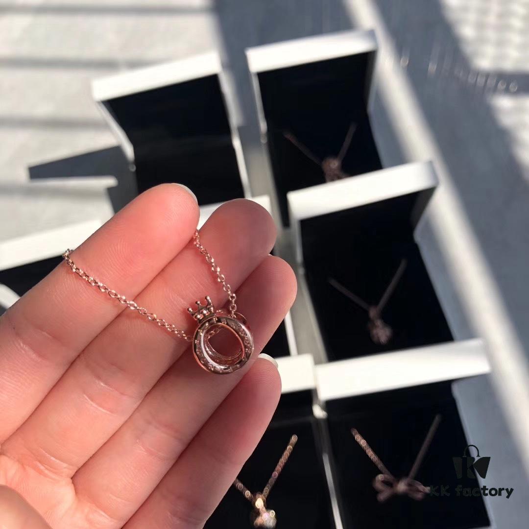 Pandora Crown Rose Gold Necklace