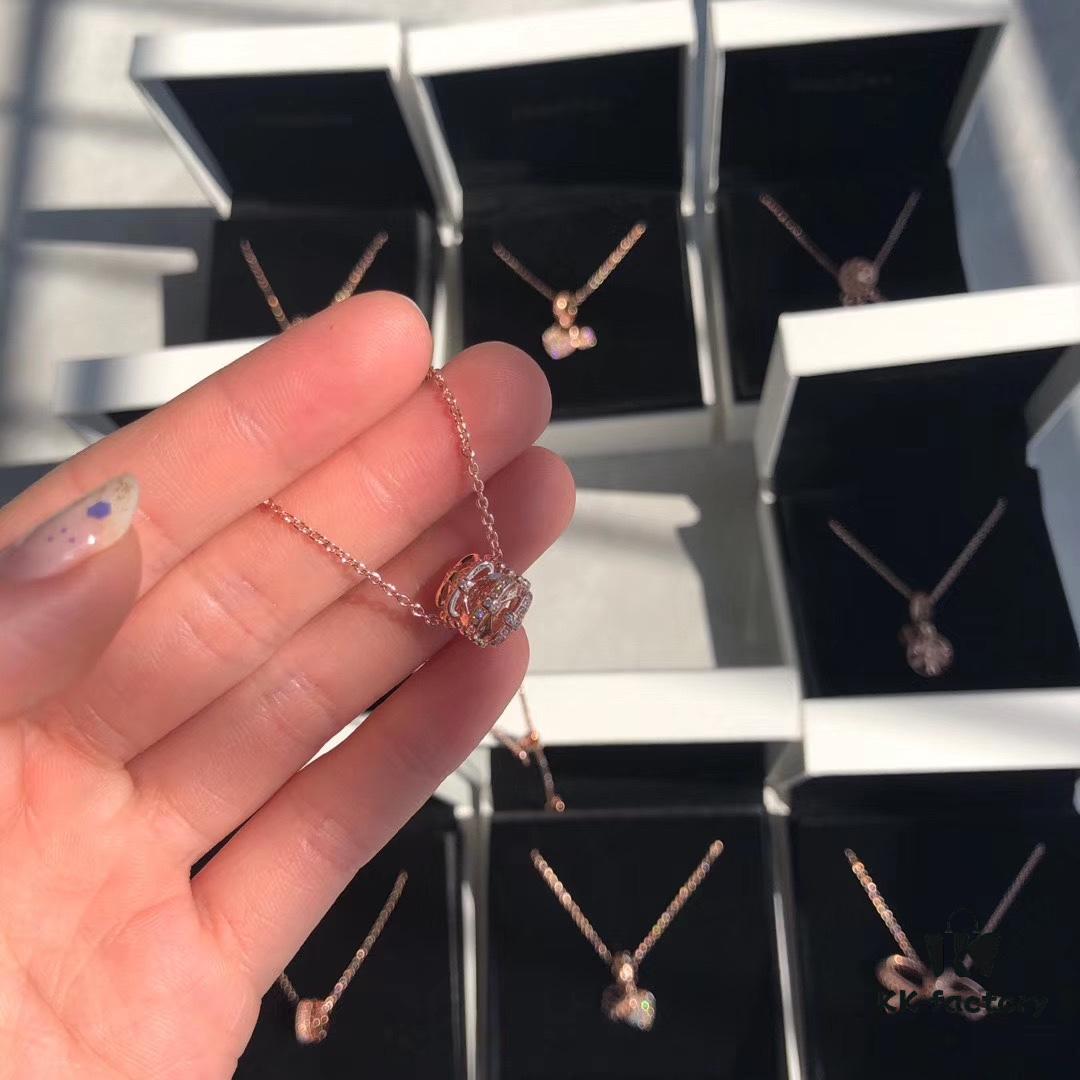 Pandora Rose Gold Bow Charm Necklace