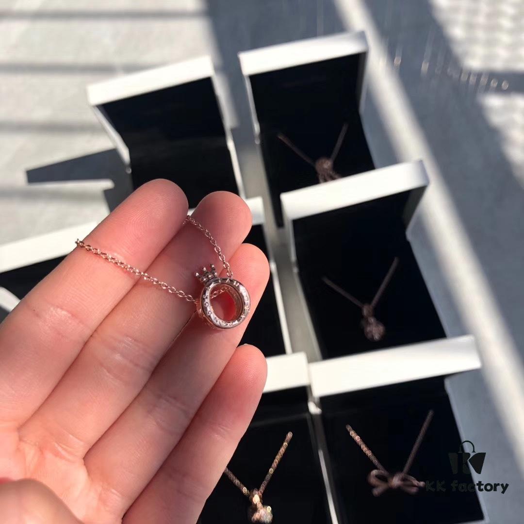 Pandora Crown Rose Gold Necklace