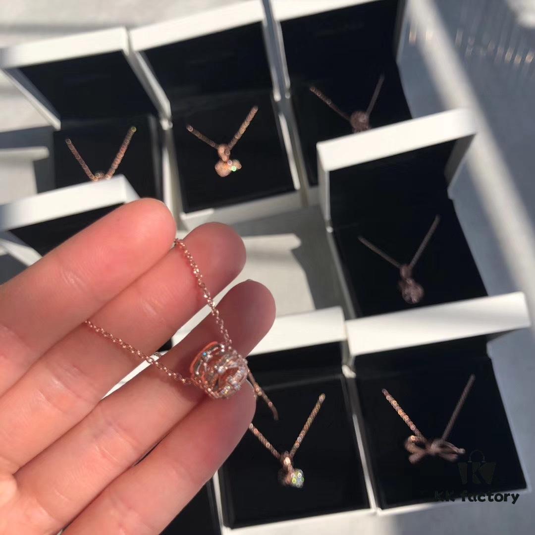 Pandora Rose Gold Bow Charm Necklace