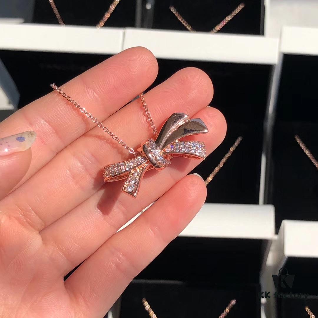Pandora Rose Gold Large Bow Necklace