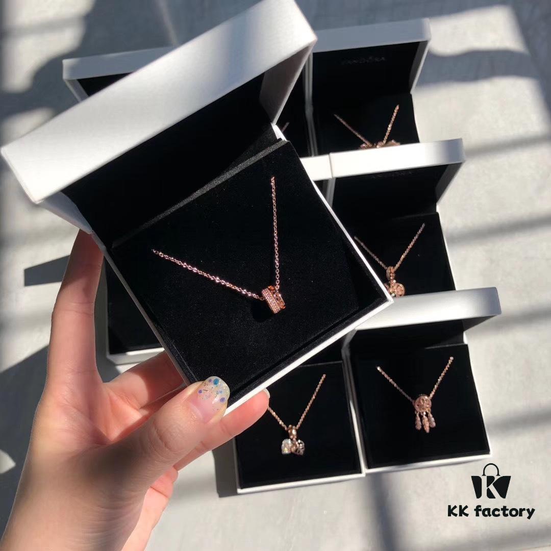 Pandora Rose Gold Lucky Bead Necklace