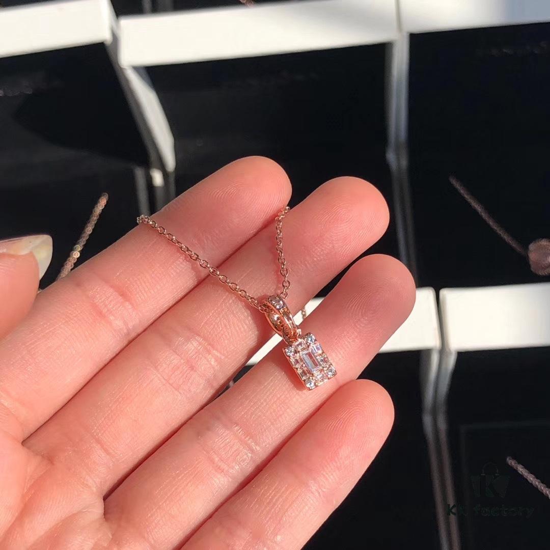 Pandora Geometric Square Diamond Necklace