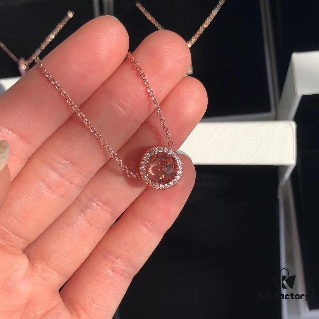 Pandora Rose Gold Glass Bead Necklace