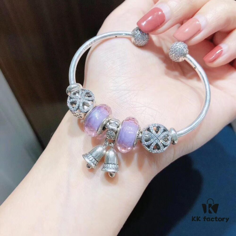 Pandora Romantic Lavender Purple Bell Pendant New Arrival! Premium Quality, One-to-One Craftsmanship with Original Materials