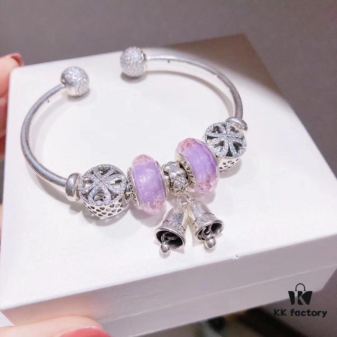 Pandora Romantic Lavender Purple Bell Pendant New Arrival! Premium Quality, One-to-One Craftsmanship with Original Materials
