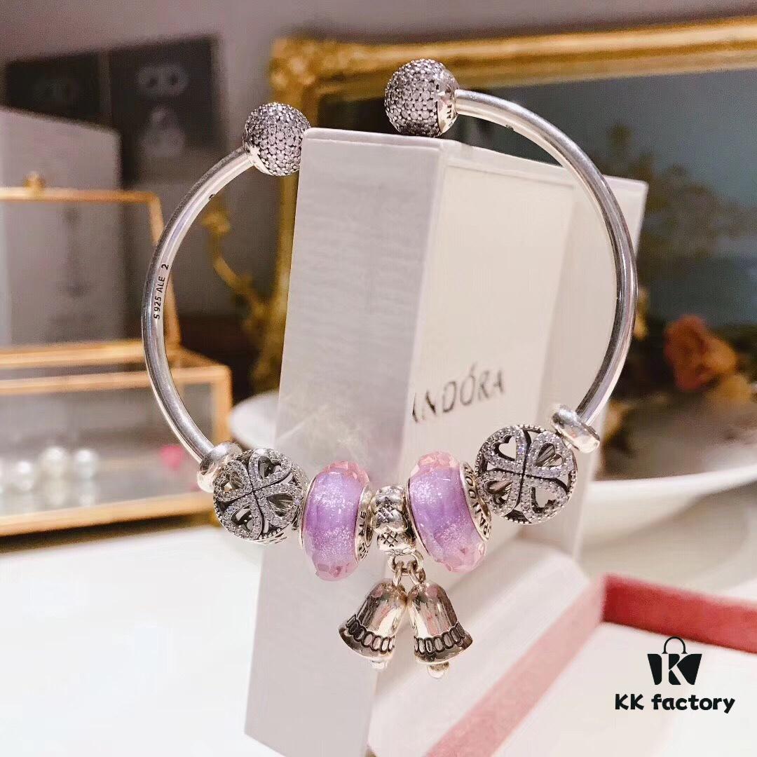 Pandora Romantic Lavender Purple Bell Pendant New Arrival! Premium Quality, One-to-One Craftsmanship with Original Materials